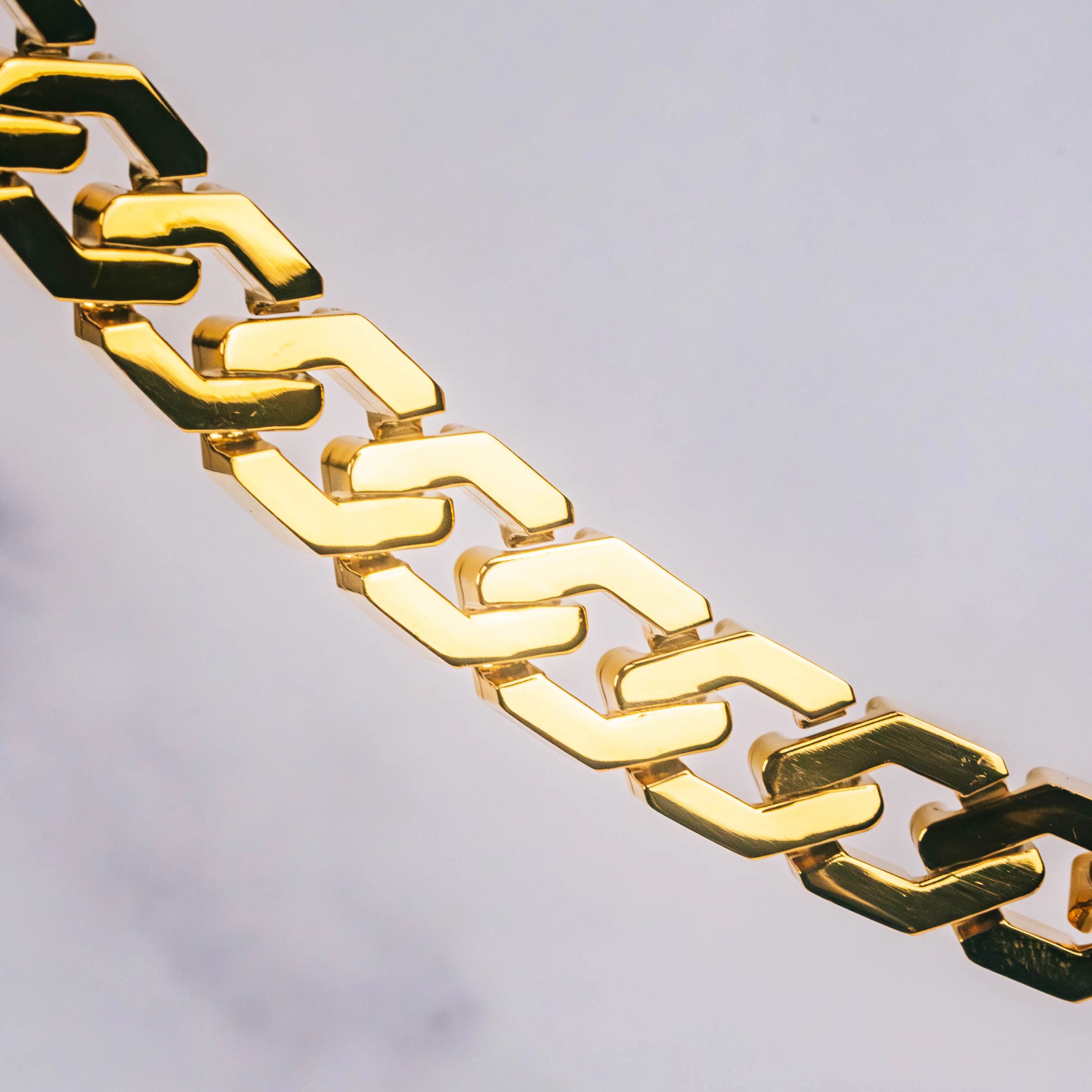 TITAN Chain 2pc. Set 18K Gold - 10mm