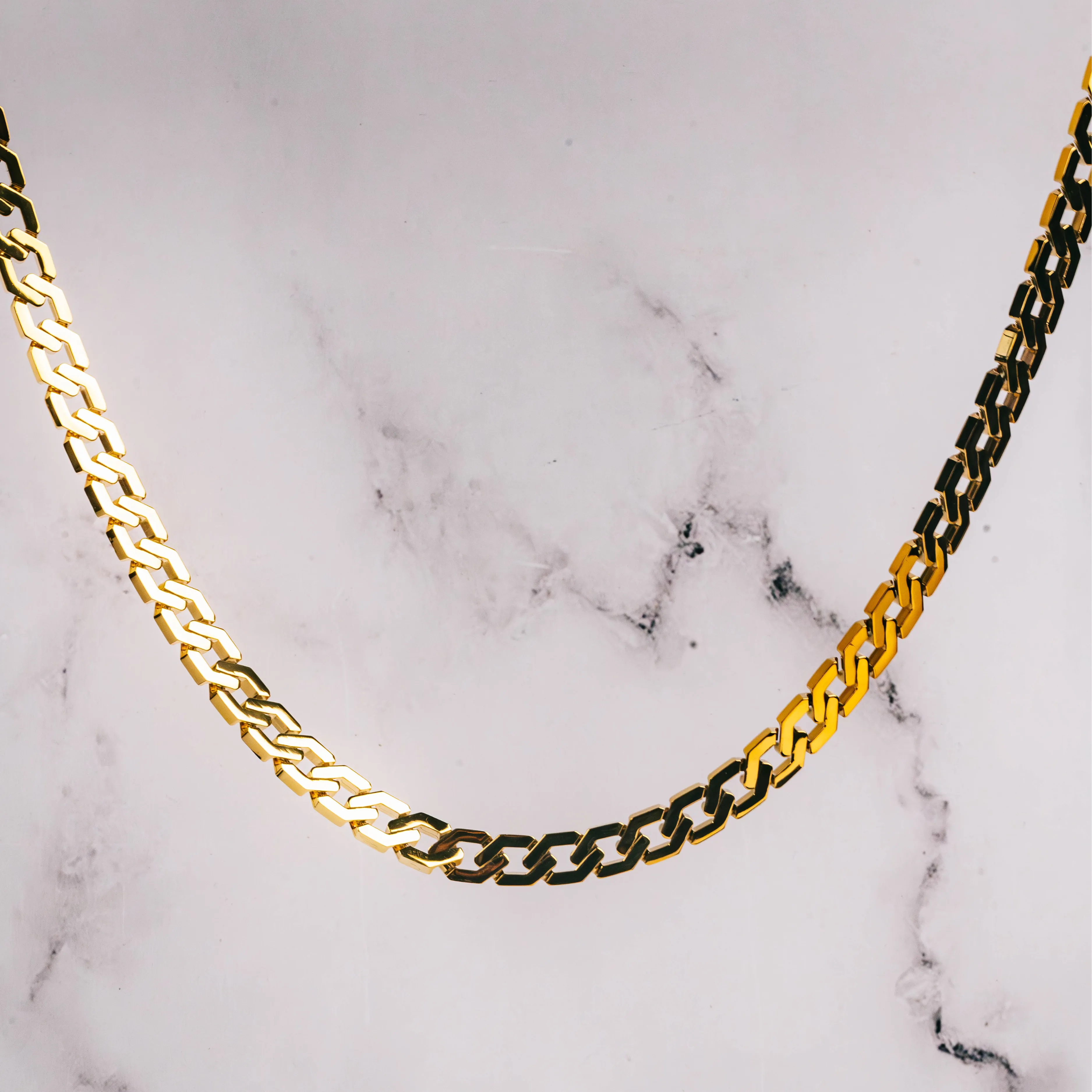 TITAN Chain 2pc. Set 18K Gold - 10mm