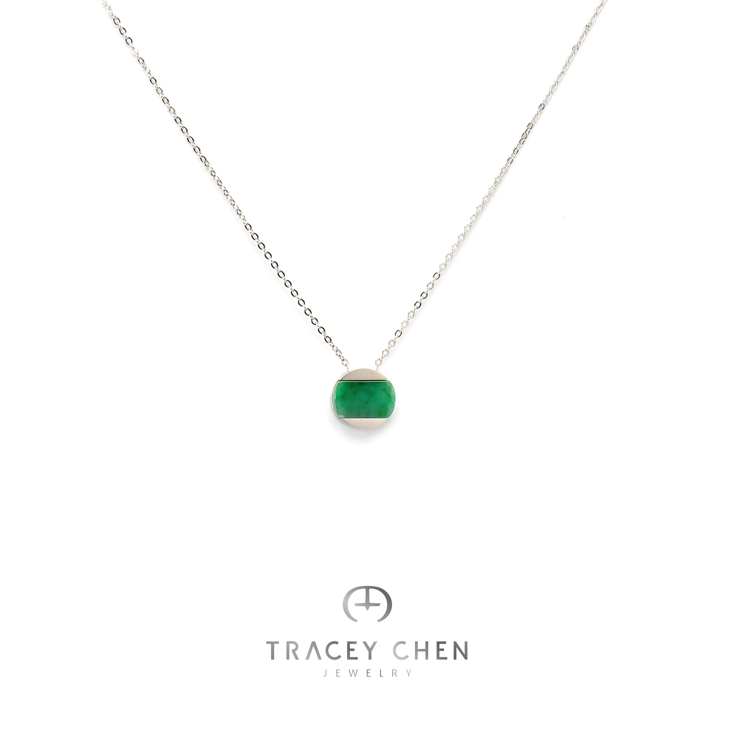 TRACEY CHEN | Necklace | Circle Jade Necklace