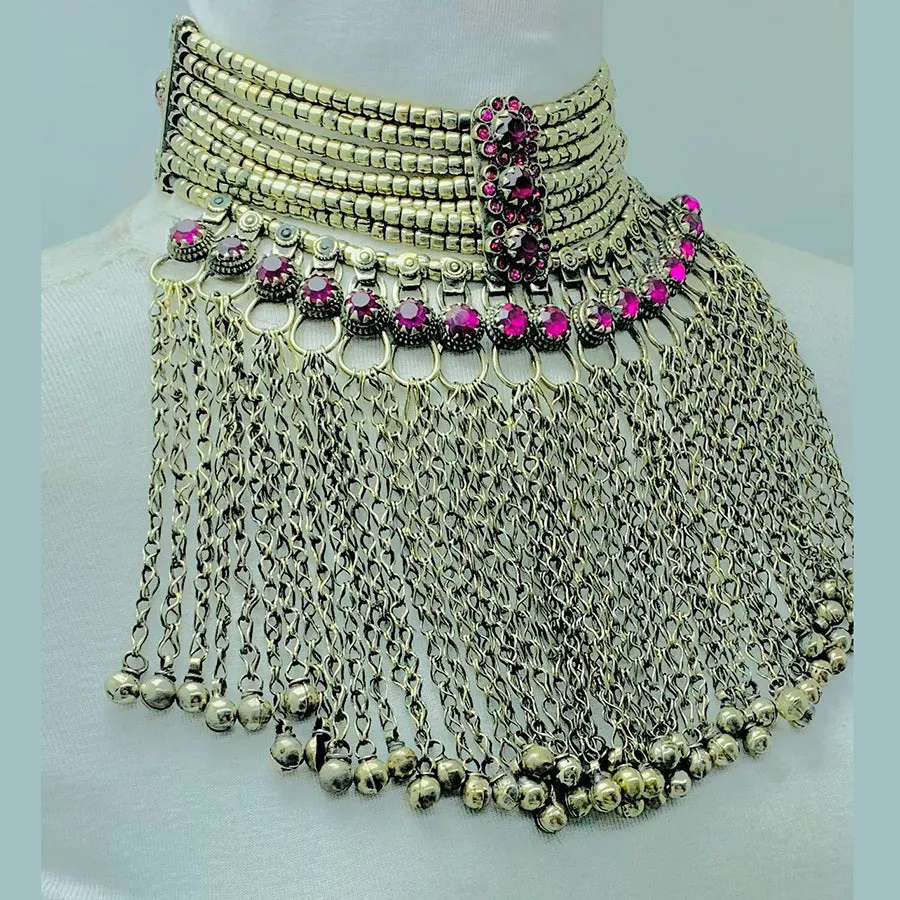 Tribal Multilayers Statement Collar Choker Necklace