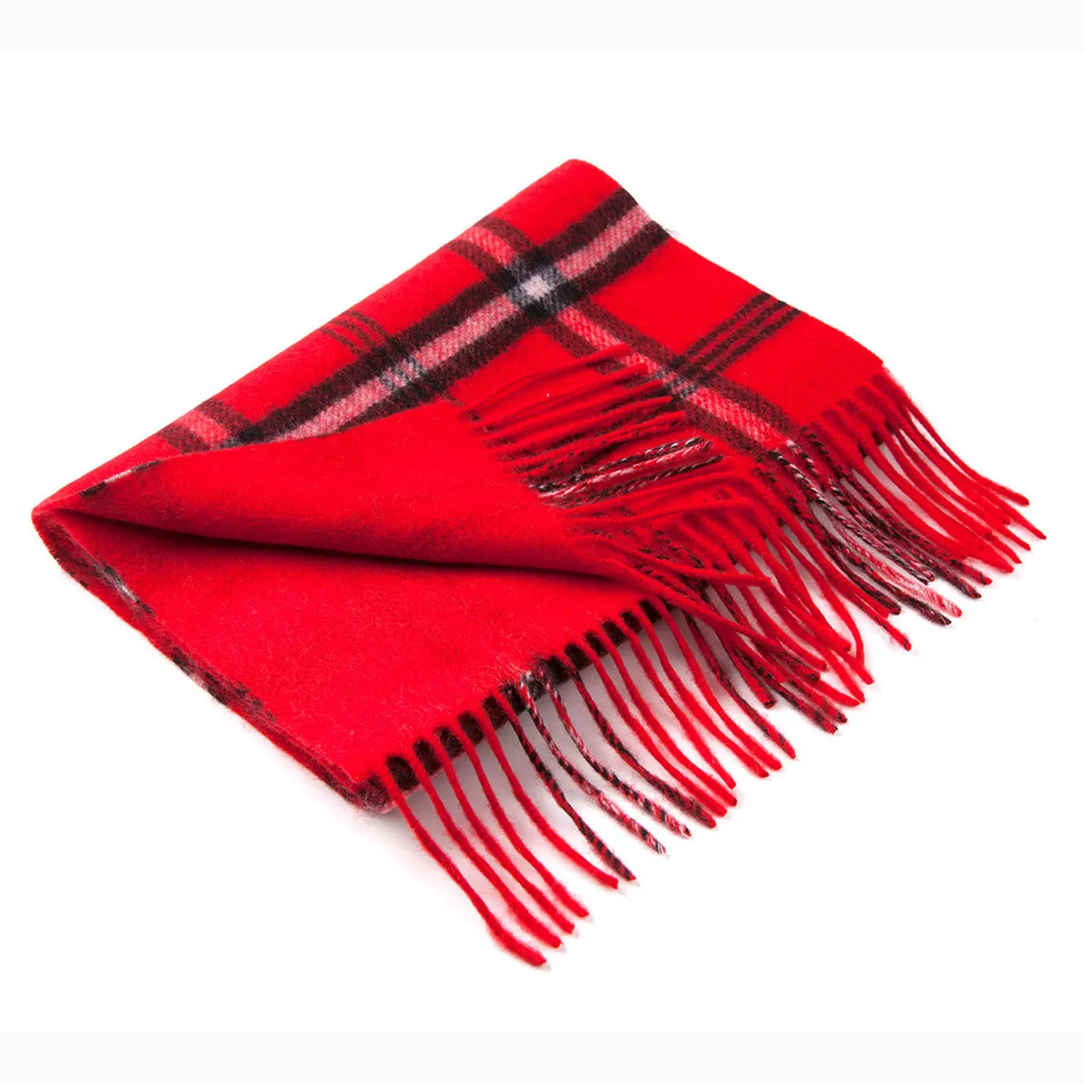 Ugg 100% Australian Merino Wool Reversible Scarf Red