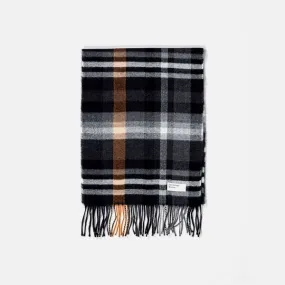 Universal Works Check Scarf - Grey Check