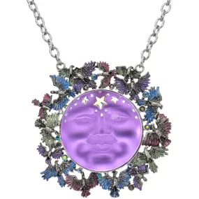 Venus Illusion Murder Of Crows Necklace Ornament (Silver Ox/Violet Illusion)