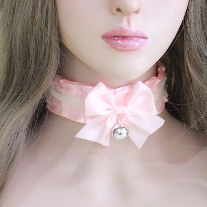 VenusFox Pink Collar Choker Lolita Cosplay