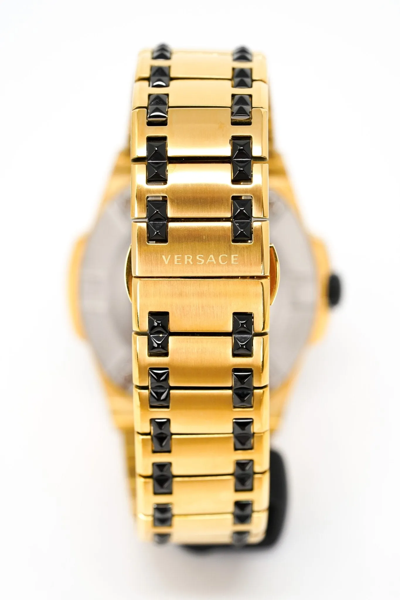 Versace Men's Watch Chain Reaction Gold Black Bracelet VEDY00619