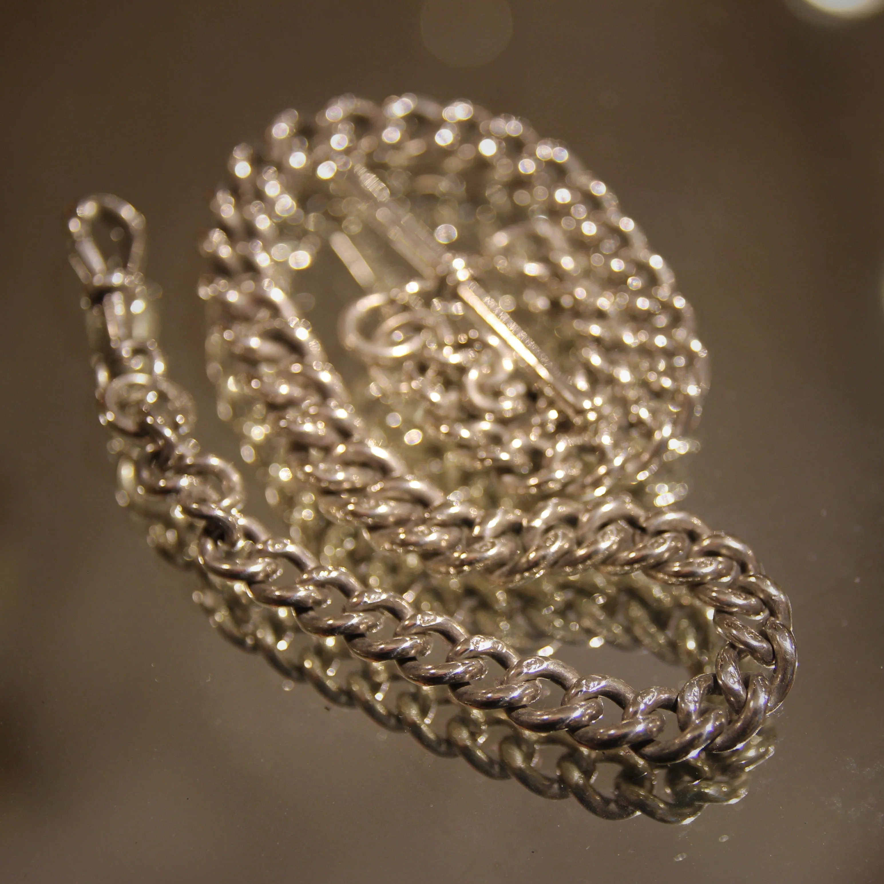 Victorian Sterling Watch Chain