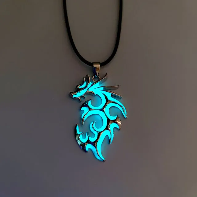 Vintage Luminous Dragon Necklace