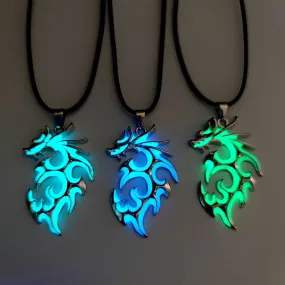 Vintage Luminous Dragon Necklace