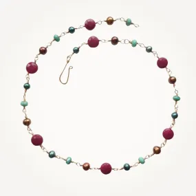 Vivi Boho Necklace • Ruby Jade