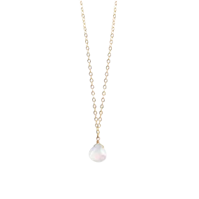 WANDERLUST LIFE FINE GOLD CHAIN MOONSTONE NECKLACE