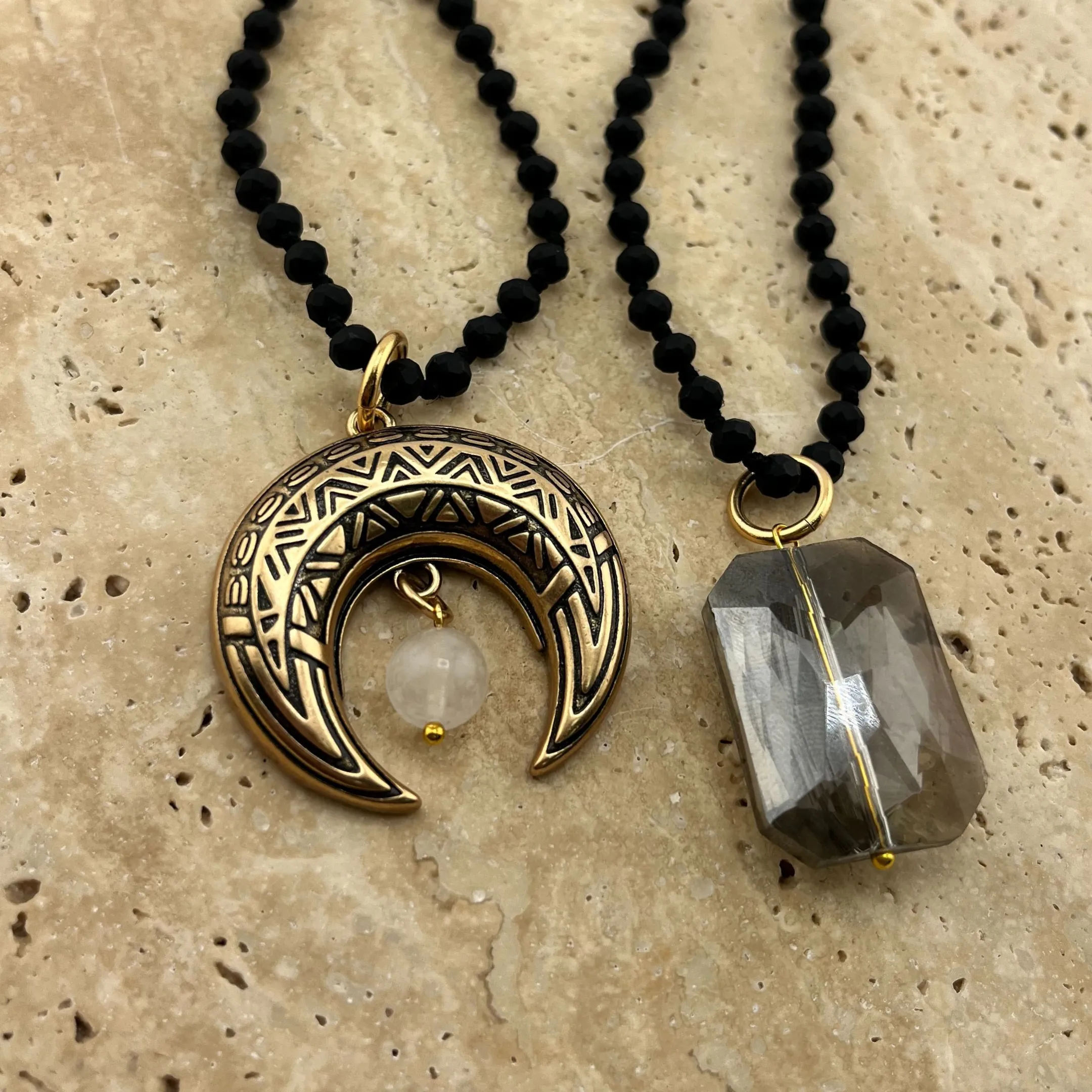 WARRIOR | CRESCENT MOON | Original Necklace