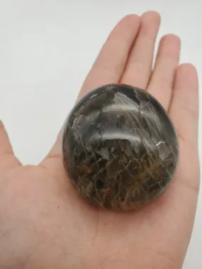 Witch's Way Black Moonstone Palm Stone